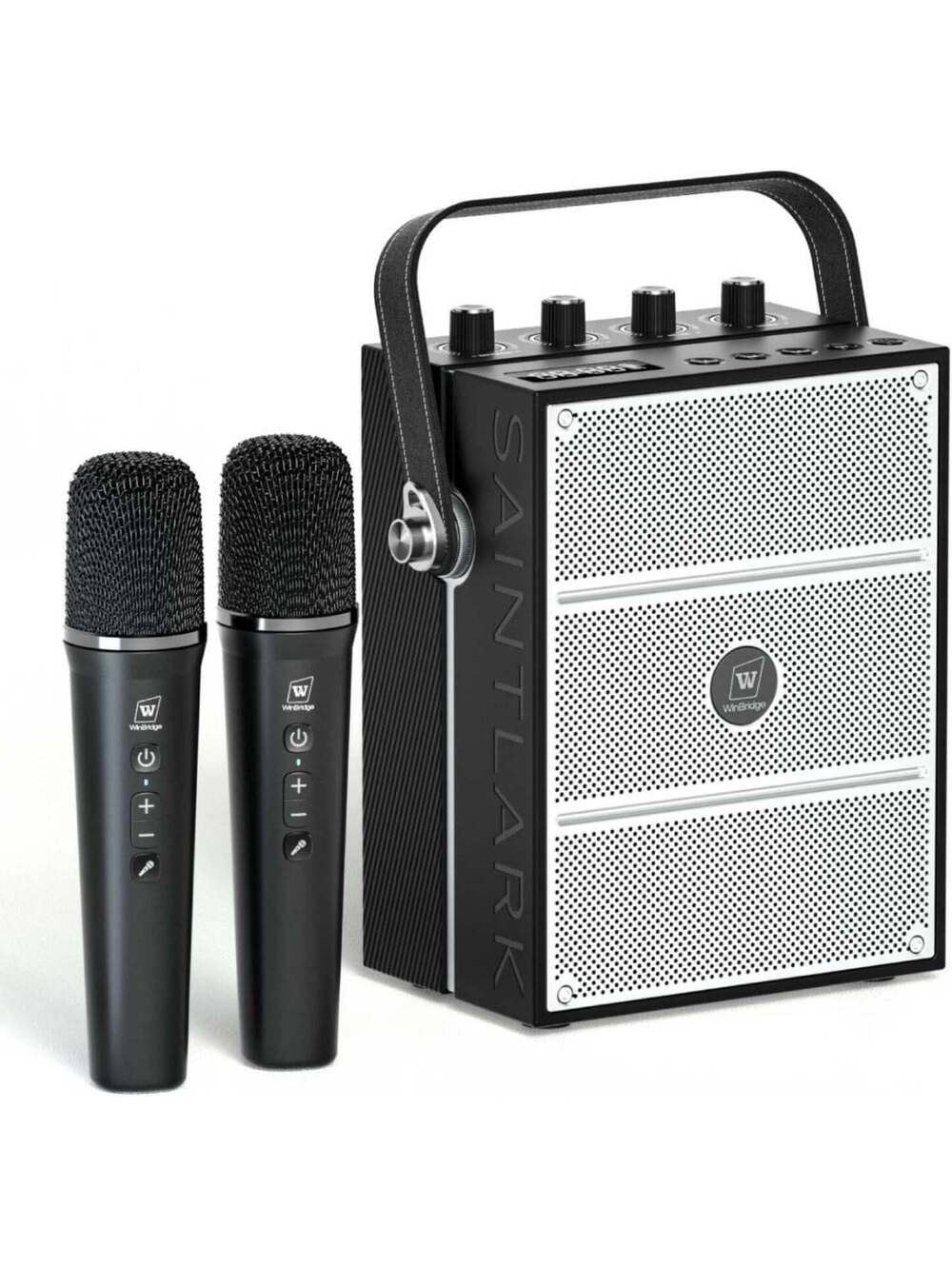 100W Voice Amplifier - WinBridge S99, 2 Wireless Mics, Bluetooth, USB, Portable